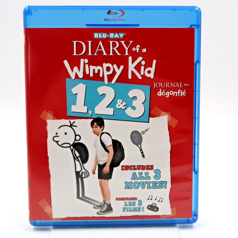 Diary of a Wimpy Kid 1 2 3 Blu-ray 3-Disc Set Steve Zahn Zachary Gordon PG